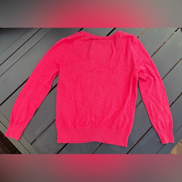 Y2K Hollister Hot Pink Tiered Ruffle Cardigan Sweater Women’s size Medium - Picture 3 of 9